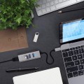 Satechi Type-C 2-in-1 Aluminum 3 Port Hub with Ethernet