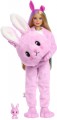 Barbie Cutie Reveal Doll with Bunny Plush Costume and 10 Sur