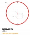 Sig Sauer Romeo 4H 2 MOA Red Dot Ballistic Circle Dot