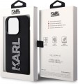 Karl Lagerfeld 3D Rubber Glitter Logo for iPhone 15 Pro Max