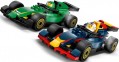 Lego F1 Truck with RB20 and AMR24 F1 Cars 60445