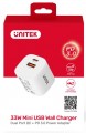 Unitek 1xUSB-A 1xUSB-C QC PC 3.0 33W