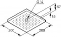 Чертеж с размерами Kludi A-QA 665400500