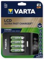 Varta LCD Ultra Fast Plus Charger + 4xAA 2100 mAh