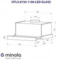 Minola HTLS 6734 BL 1100 LED GLASS