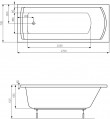 Roca Linea 170x70 A24T039000