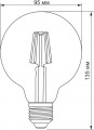 TITANUM Filament G95 6W 2200K E27