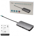 i-Tec USB-C Metal Nano Dock HDMI/VGA with LAN + Charger 100W