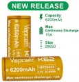 Vapcell INR26650 K62 6200 mAh
