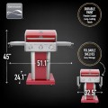 Kenmore 3-Burner Compact Gas Grill with Foldable Sides