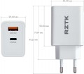 RZTK GaN2 65W USB-A + USB-C