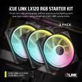 Corsair iCUE LINK LX120 RGB PWM Black Triple Pack