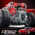 Mould King Sports Car V8 Engine 10204