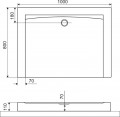 Excellent Forma Compact X 100x80 BREX.1403.100.080.WHC