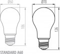 Kanlux XLED Filament A70 18W 4000K E27
