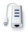 Satechi Type-C 2-in-1 Aluminum 3 Port Hub with Ethernet