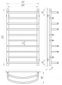 Чертеж с размерами LARIS Euromix 530x900