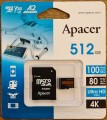 Apacer microSDXC UHS-I U3 V30 A2 512Gb