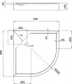 Lidz Kapielka ST 90x90x14 SD00050723