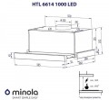 Minola HTL 6614 BL 1000 LED черный
