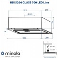 Minola HBI 5264 BL GLASS 700 LED Line