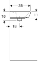 Geberit Selnova Square 45 500.322.01.1