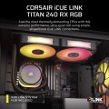 Corsair iCUE LINK TITAN 240 RX RGB Black