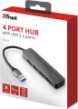 Упаковка Trust Halyx Aluminium 4-Port USB 3.2