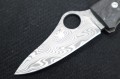 Spyderco Spyopera Carbon Damascus