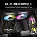 Corsair iCUE LINK RX140 RGB PWM Twin Pack Black