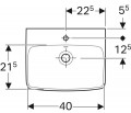 Geberit Selnova Square 45 500.322.01.1