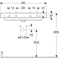 Geberit Smyle Square 90 500.252.01.1