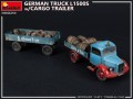 MiniArt German Truck L1500s w/Cargo Trailer (1:35)