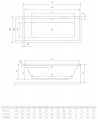 Radaway Tiana 160x75 WA1-52-160x075