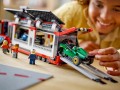 Lego F1 Truck with RB20 and AMR24 F1 Cars 60445
