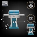 Kenmore 3-Burner Compact Gas Grill with Foldable Sides