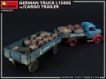 MiniArt German Truck L1500s w/Cargo Trailer (1:35)