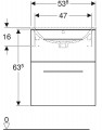 Geberit Selnova Square 55 501.200.00.1