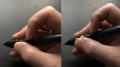 Wacom Pro Pen 3D и Wacom Pro Pen 2 в руке