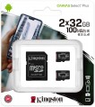 Упаковка Kingston microSDHC Canvas Select Plus 2 Pack 32Gb
