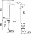 Nobili Rubinetterie Sofi SI98128-2-CR