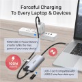 Unitek uHUB P5+ 5-in-1 USB-C Ethernet Hub with HDMI and 100W