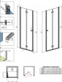 Radaway Essenza New DWB 80 L 385075-01-01L