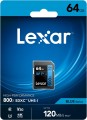 Lexar High-Performance 800x SDXC UHS-I Card BLUE Series 64Gb