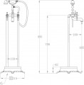 VidaXL Freestanding Bathtub Faucet 145093