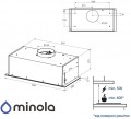 Minola HBI 6473 WH Glass 800 LED