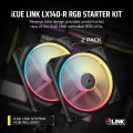 Corsair iCUE LINK LX140-R RGB PWM Reverse Black Starter Kit
