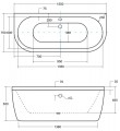 Besco Vista 150x75 WKV-150-WS