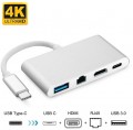 Dynamode Multiport USB 3.1 Type-C to HDMI-RJ45