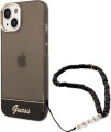 GUESS Translucent Pearl Strap for iPhone 14